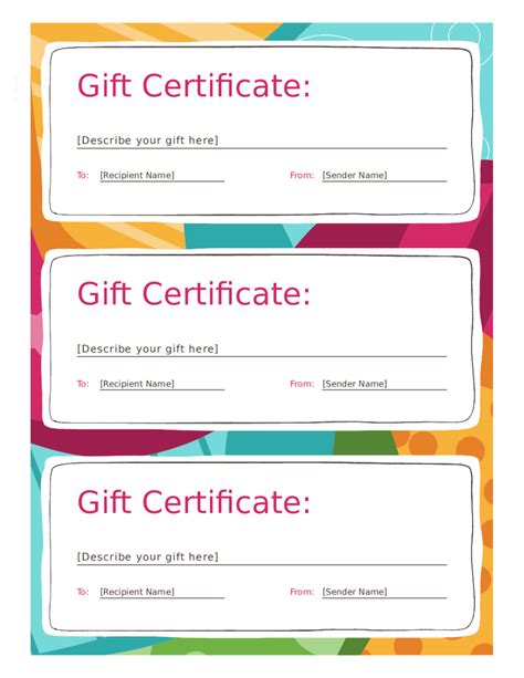 Gift Card Form 